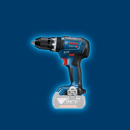 Bosch Professional 18V System Akku Schlagbohrschrauber GSB 18V-55 (max. Drehmoment 55 Nm, inkl. 2x 2.0Ah Akku, Ladegerät, 35tlg. Impact Zubehör Set, L-Case) - Amazon Exclusive Set Set